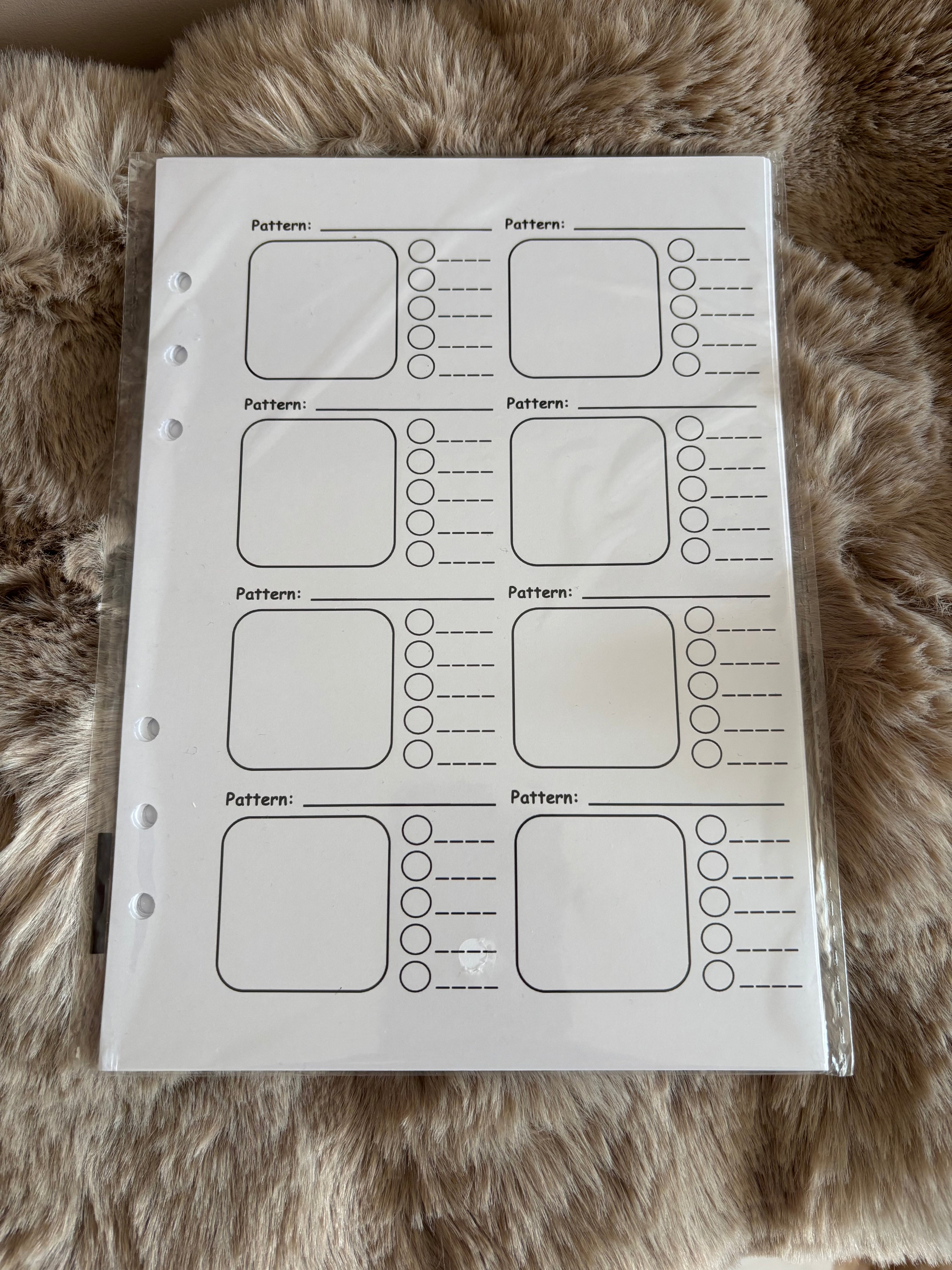 Refill pack for A5 Pattern Practice