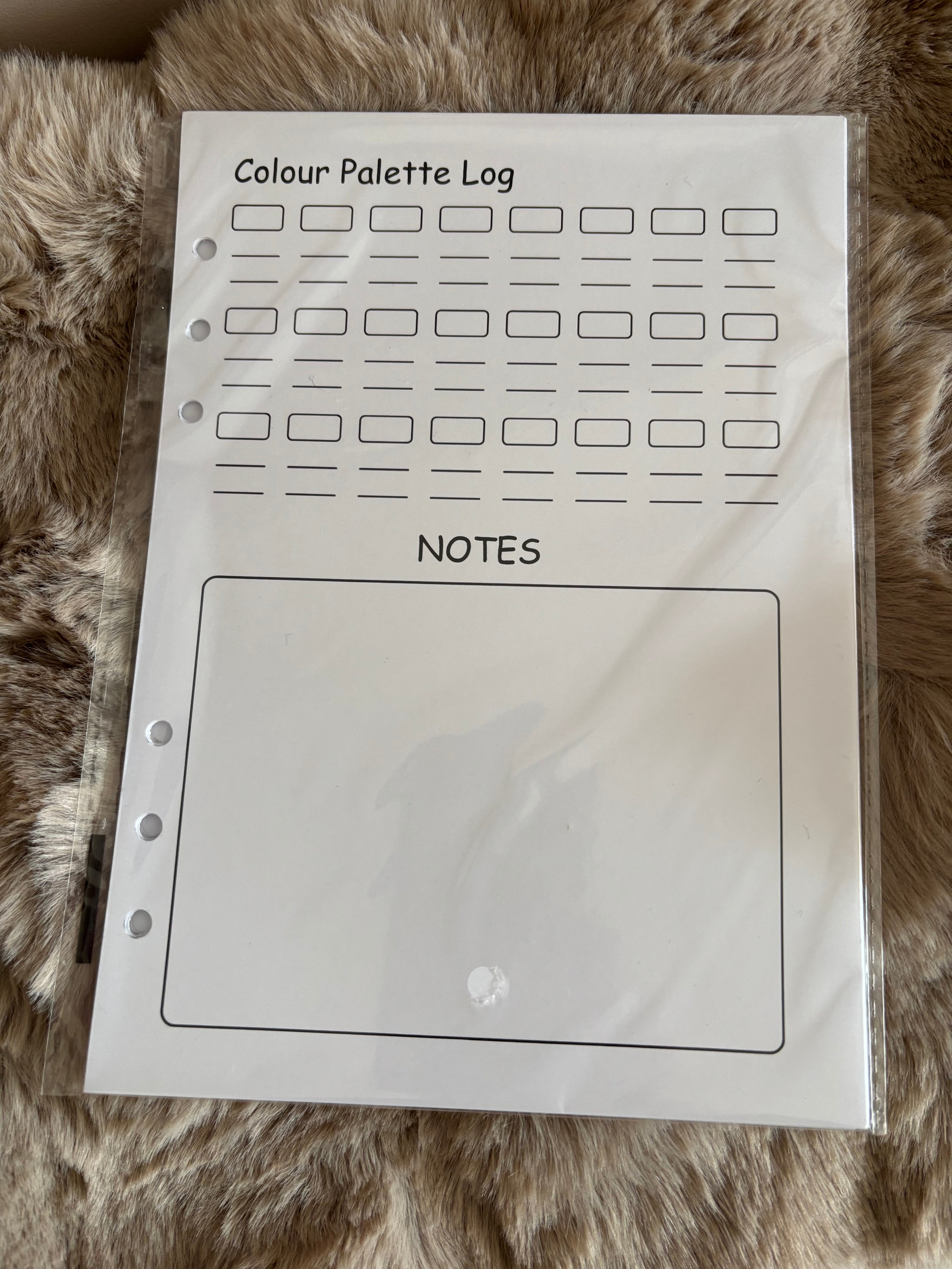Refill pack for A5 Colour Palette Log