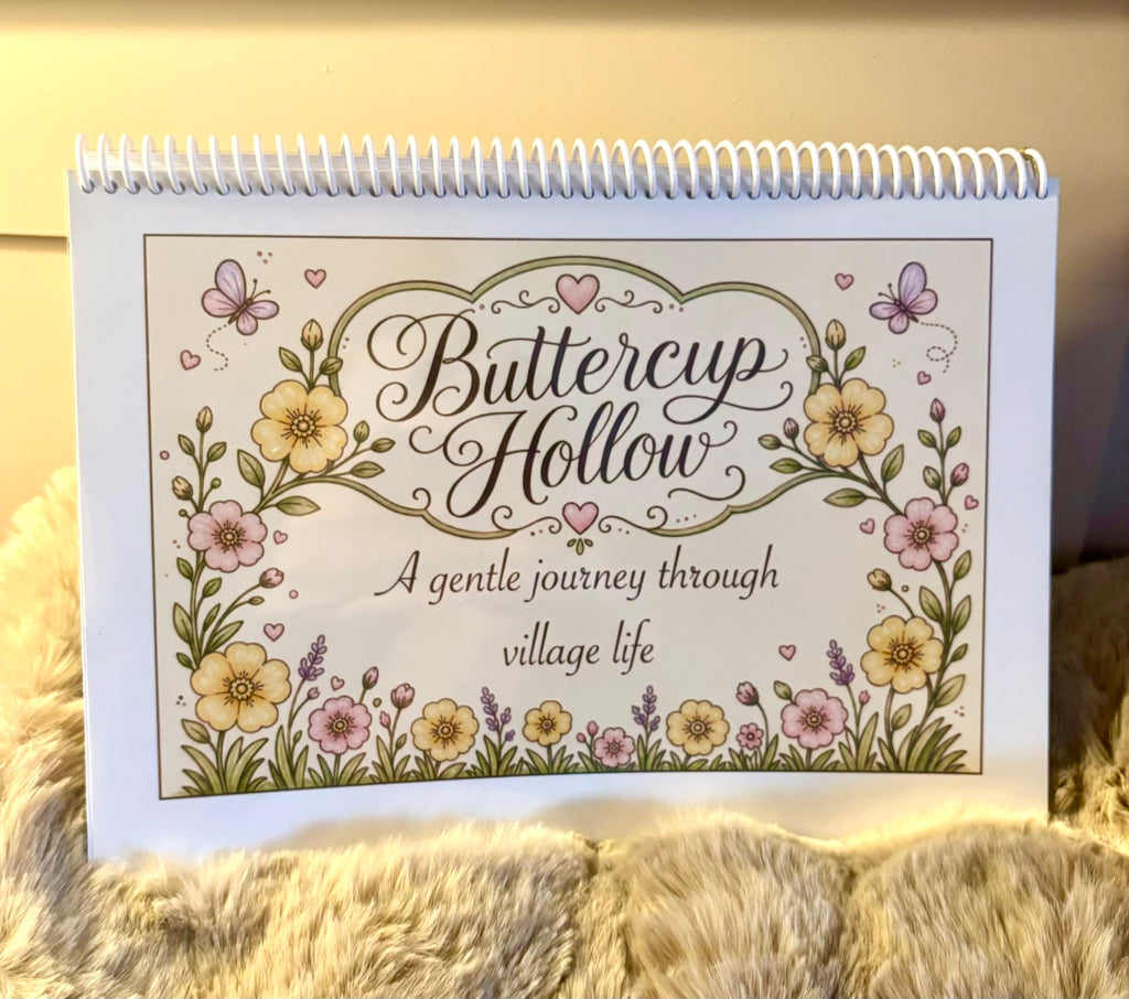 Buttercup Hollow Cardstock Colouring Book